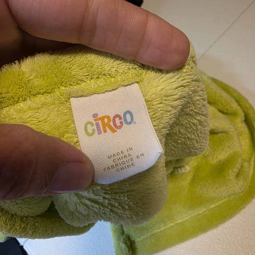 Circo Green Alligator Crocodile Plush Baby Blanket Lime Green Fleece